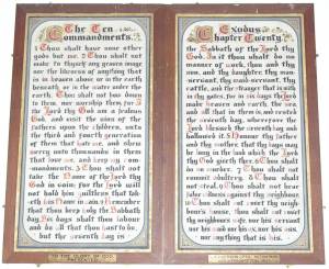 10 Commandments board